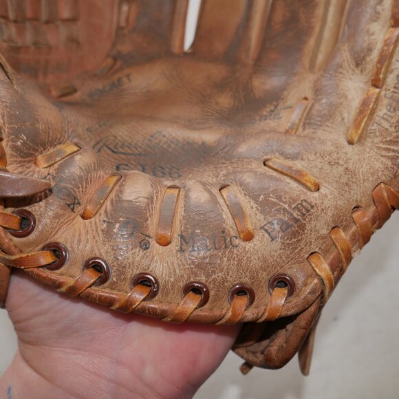 VTG Rawlings Roberto Clemente Baseball Glove GJ66 Leather RHT Baseball Mitt Rare - Picture 4 of 11
